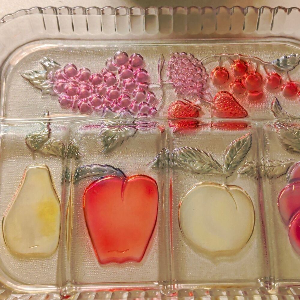 1970s Vintage Indiana Glass 5 Part Relish Tray